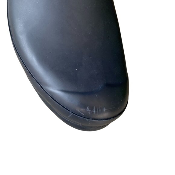 Hunter Womens Matte Navy Blue Size 8 Original Tall Rubber Rain Boots Waterproof - Picture 16 of 16